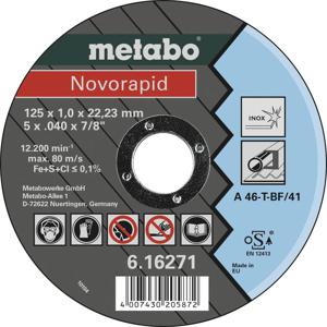 Metabo NOVORAPID 616271000 Doorslijpschijf recht 125 mm 1 stuk(s)