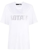 ROTATE BIRGER CHRISTENSEN t-shirt en coton biologique à logo imprimé - Blanc