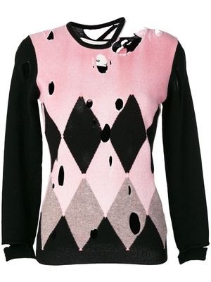 Ballantyne pull en cachemire à motif de losanges - Multicolore
