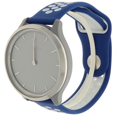 Garmin Vivoactive / Vivomove Dubbel Sport Band - Blauw Wit