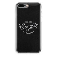 Capable: iPhone 8 Plus Transparant Hoesje Capable: iPhone 8 Plus Transparant Hoesje