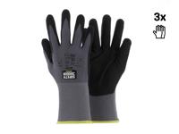 Safety Jogger Veiligheidshandschoenen met maximale beweeglijkheid | 3 Stuks | Zwart | Maat 10 - SW0306010