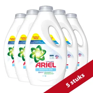 Ariel Vloeibaar Wasmiddel Sensitive Voordeelverpakking - 135 wasbeurten (5x27)