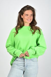 Extreme Cashmere trui Crew Hop 53 fluo green