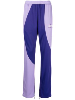 Off-White pantalon de jogging à design colour block - Violet