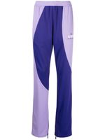 Off-White pantalon de jogging à design colour block - Violet