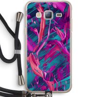 Pink Clouds: Samsung Galaxy J3 (2016) Transparant Hoesje met koord