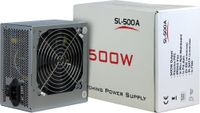 Inter-Tech SL-500A power supply unit 500 W 20+4 pin ATX ATX Grijs - thumbnail