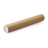 Poster koker van karton - 330 x 40 mm - Bruin - Verzendkokers - Voor A4 formaat papier