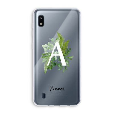 Green Brush: Samsung Galaxy A10 Transparant Hoesje