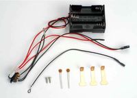 Battery holder, 6-cell (assembly includes: on/off switch/rts contacts/ wires to rts motor and to receiver
