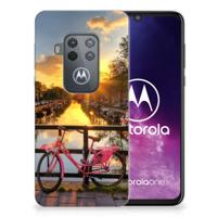 Motorola One Zoom | Silliconen Back Cover | Amsterdamse Grachten