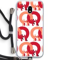 Dogs: Samsung Galaxy J3 (2017) Transparant Hoesje met koord