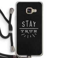 Stay true: Samsung Galaxy A3 (2016) Transparant Hoesje met koord
