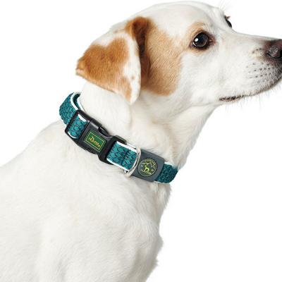 Hondenhalsband Hunter Basic Draad Maat M Limoen (33-50 cm)