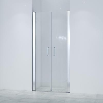Saniclass Neptune Pendeldeur - 90x200cm - 6mm veiligheidsglas - anti kalk - chroom SKII622SALOON-90