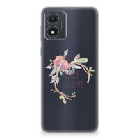 Motorola Moto E13 Telefoonhoesje met Naam Boho Text