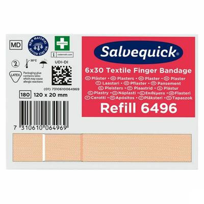 Salvequick Lange Vingerpleister Textiel 6496