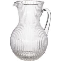 Excellent Houseware waterkan Aqua - transparant - glas - 1,5L - limonadekan - schenkkan - karaf