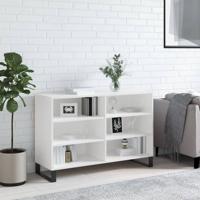 Dressoir 103,5x35x70 cm bewerkt hout hoogglans wit