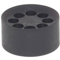 Wiska 10102744 MFD 40/08/070 Meervoudig dicht-inzetstuk Slagvast, Met trekontlasting M40 Kunststof Zwart (RAL 9005) 25 stuk(s)
