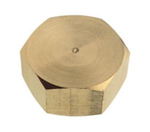 Kirchhoff Messing eindkap, blank, 3/8"IT - 989431355
