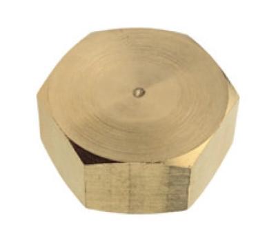 Kirchhoff Messing eindkap, blank, 3/8"IT - 989431355