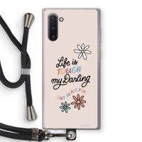 Tough Life: Samsung Galaxy Note 10 Transparant Hoesje met koord