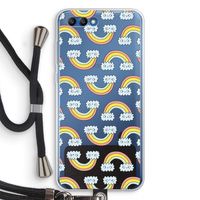 Regenboog: Honor 10 Transparant Hoesje met koord
