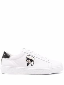 Karl Lagerfeld baskets à patch logo latéral - Blanc