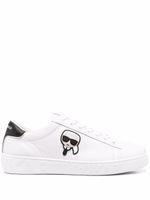 Karl Lagerfeld baskets à patch logo latéral - Blanc