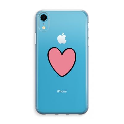 Hartje: iPhone XR Transparant Hoesje