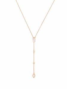 Courbet collier cravate CO en or rose recyclé 18ct serti de diamants créés en laboratoire