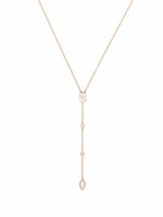 Courbet collier cravate CO en or rose recyclé 18ct serti de diamants créés en laboratoire