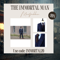 Maatpak Voor Heren | 3-delig Pak | Marineblauw Overcheck Twill | Arthur Shelby | Peaky Blinders | Peaky Blinders