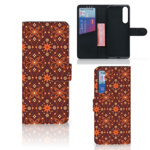 Sony Xperia 1 II Telefoon Hoesje Batik Brown