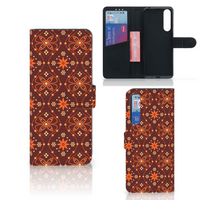 Sony Xperia 1 II Telefoon Hoesje Batik Brown