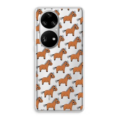 Pony: Huawei P50 Pro Transparant Hoesje