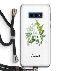 Green Brush: Samsung Galaxy S10e Transparant Hoesje met koord