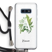 Green Brush: Samsung Galaxy S10e Transparant Hoesje met koord