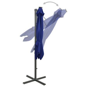 The Living Store Tuinparasol - LED-Verlichting - 300 x 238 cm - Azuurblauw