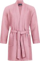 Morgenstern Morgenstern badjas Sascha wafelstof Kimono 100cm Poederroze Maat L