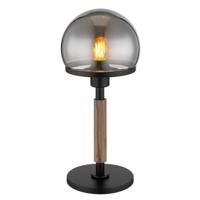 Globo TafellampHaku zwart met smoke glas - 21954S