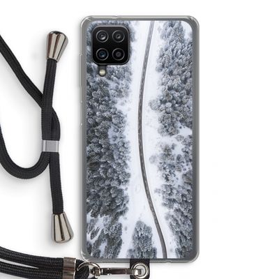 Snøfall: Samsung Galaxy A12 Transparant Hoesje met koord