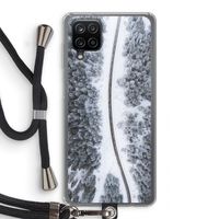 Snøfall: Samsung Galaxy A12 Transparant Hoesje met koord Snøfall: Samsung Galaxy A12 Transparant Hoesje met koord