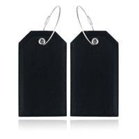 Bagagelabel Zwart - Set van 2 stuks