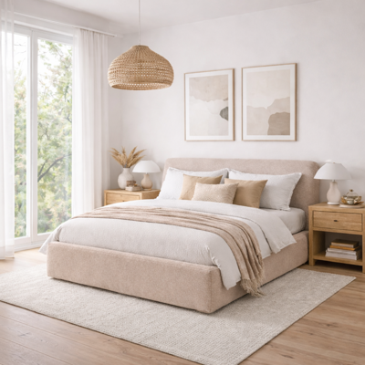 Boxspring Met Opbergruimte Hotel Lounge - Beige - Dekbed-Discounter.nl