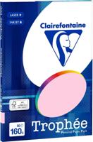 Roze A4 papier 160 gram 50 vel Clairefontaine Trophée