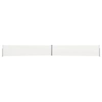 The Living Store Zijscherm - 140 x (0 - 1.200) cm - Uv- en waterbestendig - Crème/Grijs