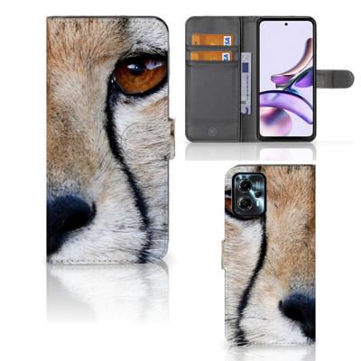 Motorola Moto G13 | G23 | Telefoonhoesje | Met pasjeshouder | Cheetah
